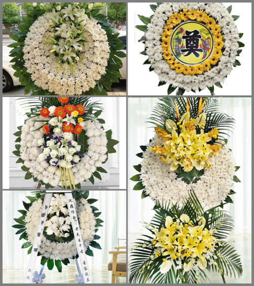安徽黄山市休宁县渭桥乡重塘村花圈速递